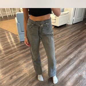 Madewell Gray Straight Leg Women's Jeans